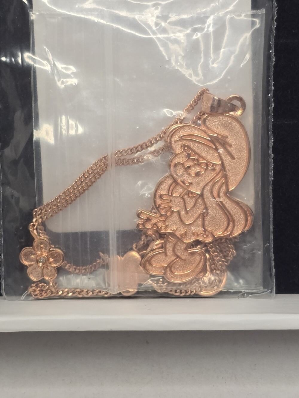 Smurfette charm And Necklace Diamanti per Tutti Oopsy Dalsy 40cm